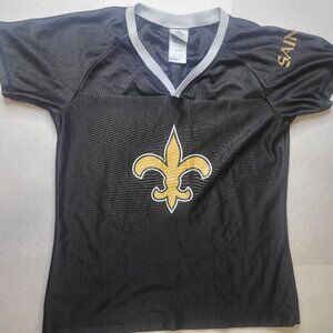 New Orleans Saints Women’s Medium Drew Brees Jersey – Black & Gold